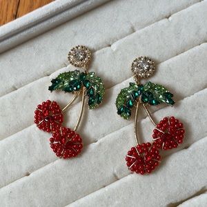 Earrings Eye fancy luxury jewelry cute stylish cherry